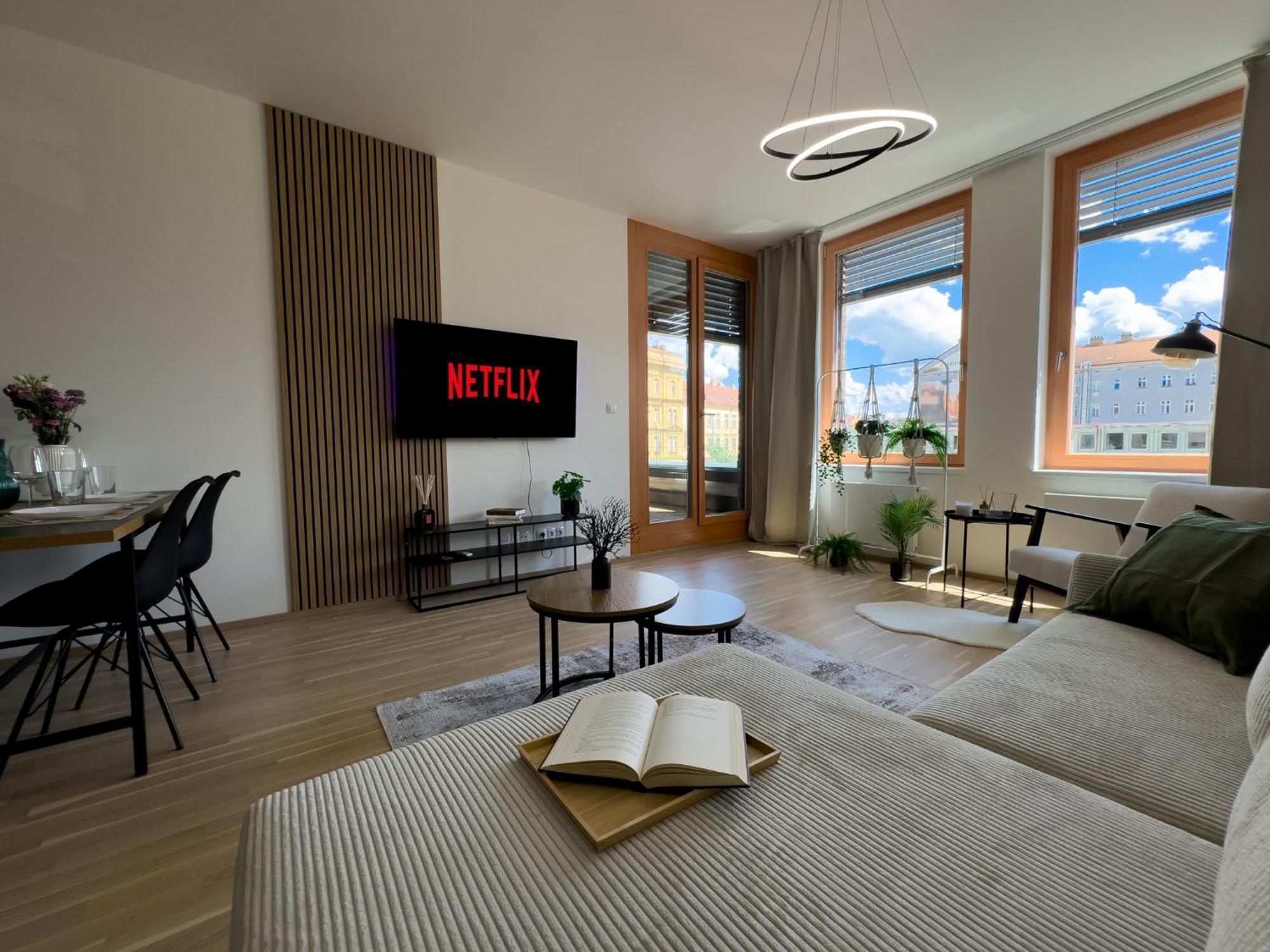 Apartment Riverside - Free Parking Prag